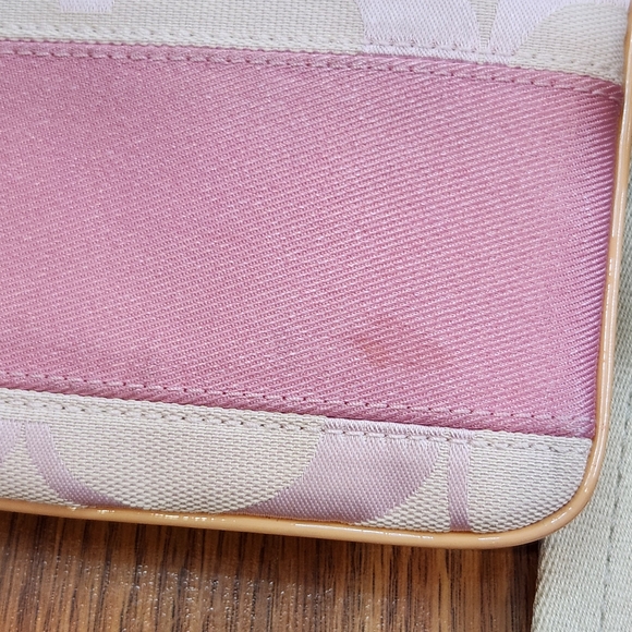 Coach Pink and Cream Crossbody Bag with Leather Trim - Picture 12 of 16